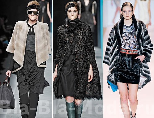 Шубы, меховые накидки: Fendi, Matthew Williamson