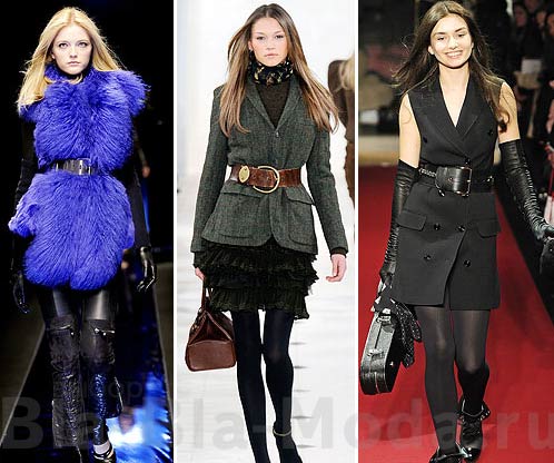 Модные крупные пояса: Versace, Ralph Lauren, Moschino Cheap & Chic