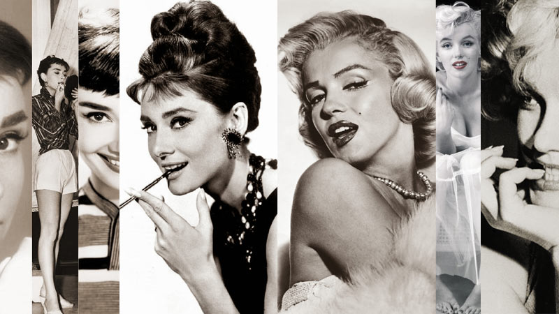 Marilyn Monroe and Audrey Hepburn