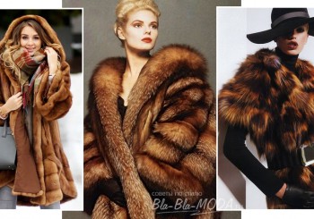 Fashionable fur coats