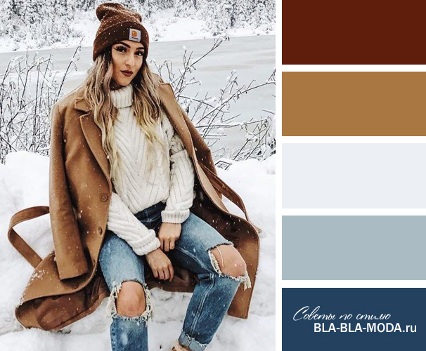 Winter color in clothes