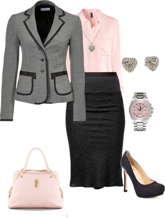Black & Pink work outfit